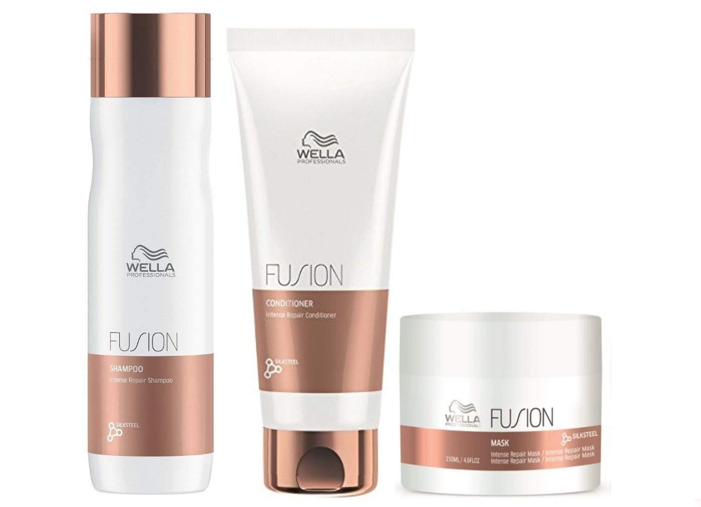 Wella Fusion Intense Repair Bundle Shampoo 250 ml Conditioner 200 ml & Mask 150 ml