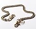 Ruth&Boaz Solid Brass Half Round Chain Biker Trucker Keychain Key Jean Wallet Chain (24.8