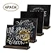 SmartUlife Mini Chalkboard Signs, 5 X 6 Inch Mini Chalkboard Sign with Base Stand, Set of 4 Pack
