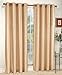 Style Master Tribeca 56 by 84-Inch Faux Silk Grommet Panel, Sand