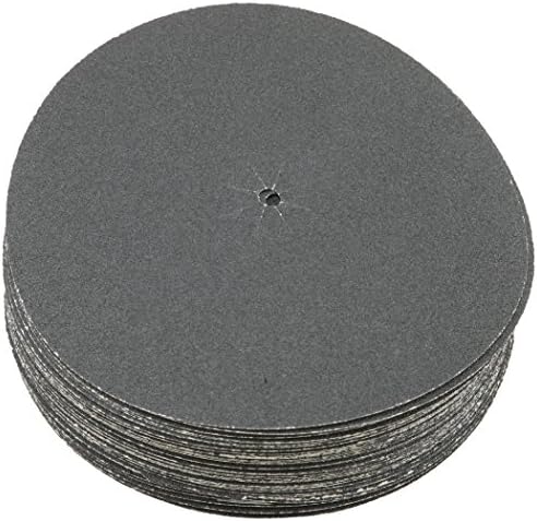 Sungold Abrasives 87402 Plain Backed Edger Sanding Discs for Floor Sanders Heavyweight Silicon Carbide Paper with 7" X 5/16" Center Hole & Slits (50 Pack), 36 Grit