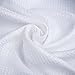 Shower Curtain, XIXOV Premium [Waffle Weave] Fabric Shower Curtain Liner Set for Bathroom- 72x72 Inch- Mildew Resistant/ Antibacterial/ Odorless/ Waterproof- White