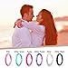 Egnaro Thin and Stackable Silicone Wedding Bands Women - 2.5mm Width - 1.8mm Thick