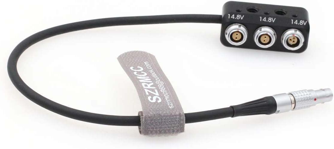 SZRMCC Steadicam Zephyr 3 Pin 12V to 3 Way 2 pin Female Power Splitter