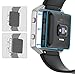 Kartice Compatible Fitbit Blaze Frame Housing Case Accessory,Fitbit Blaze Frames Housing Cable Fitbit Blaze Frame Set Metal Stainless Steel Frame Compatible Fibit Blaze Smart Watch-Silver