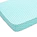 Crib Sheets, 2 Pack Mint Quatrefoil & Elephants Fitted Soft Jersey Cotton Cover