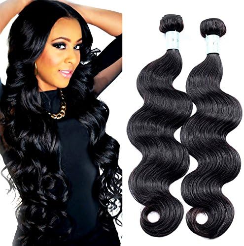Glamorous Remi Malaysian Virgin Hair Natural Color Body Wave 100g per Pcs （Pack of 3Pcs) (14 16 18inch)