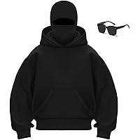 小物 Deuxieme Classe RIB HOODY balaclava Amazon.com: EUDOLAH Men's Balaclava Hoodie Half Zipper Jacket