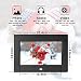 7 Inch Digital Photo Frame Digital Picture Frame HD IPS Display Full View Angle Electronic Photo Frame Video Music Playback with USB SD Card Slots Calendar/Time/Alarm Remote Controlthumb 1