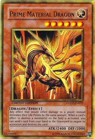 Yu-Gi-Oh! - Prime Material Dragon (GLD2-EN032) - Gold Series 2 - Limited Edition - Rare