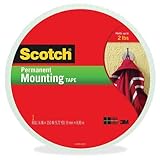 3M Scotch Mounting Tape, .5-Inch by 75-Inch, 6-PACK
