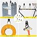 LANNIU Garage Hooks-Garage Storage Utility Hooks and Hangers,Heavy Duty Wall Mount Tool Holder for Organizing Power Tools,Ladders,Bikes,Ropes,Garden Hoses,Bulk Items