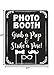 Wedding Photo Booth Props - Set with Chalkboard Style Black Sign, Wooden Sticks and Stand | 75 Pieces