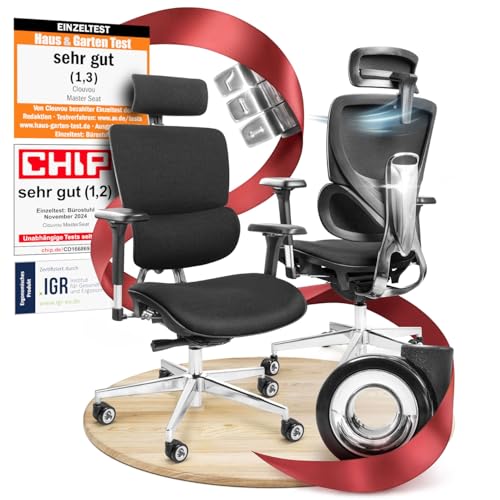 CLOUVOU MasterSeat Bürostuhl Ergonomisch [TESTSIEGER]
