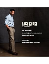 Dockers Easy Khaki Stretch D3 pantalón de corte clásico con parte delantera plana