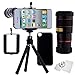 CamKix Camera Lens Kit for iPhone 4 / 4S Including 8X Telephoto Lens/Mini Tripod/Phone Holder/Case