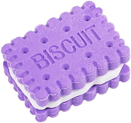 Qiaoshiren Erasers Cute Kids Erasers Perfect for School Classroom Prizes, Party Decorations Favors Cute Sandwich Biscuit Shape 40 Pcs