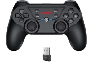 Wireless Controller, GameSir T3s Bluetooth Controller with Turbo Function, Dual Shock and 25 Hours Playing Time, Support HID/