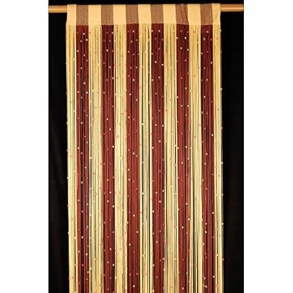 Handloom Hub Polyester String Door Curtain - 7ft, Multicolour