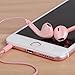 Headphones,4Pack Stereo Sound Earbuds,in-Ear Earphones with Built-in Mic Compatible iPhone 6/6 Plus,6s/6s Plus,iPhone SE 5s 5c,Smartphones and Other Devices with 3.5mm Audio Port(Pink)thumb 4