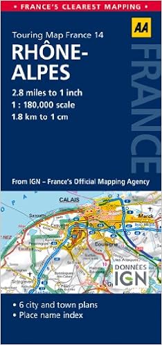 Aa Road Map Rhone Alpes Aa Touring Map France 14 Road Map France Amazon Co Uk Aa Publishing 9780749575588 Books