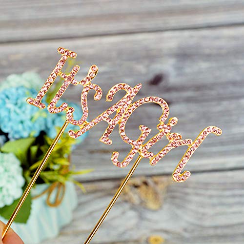 Baby Shower Decorations for Girl/Pink Princess/Rose Gold Party Supplies/Decor/Accessories/Confetti/Balloon/oh Baby/its a Girl Banner/Table Skirt/decoraciones de la ducha del bebé - Thumbnail 6