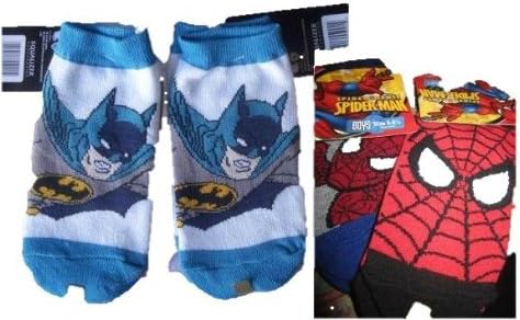 Bat Man Spider Man Low Cut Socks