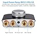 eSynic Mini Bluetooth Power Amplifier 50W + 50W Stereo Hi-Fi Digital Amp, AUX/USB/Bluetooth Input to R/L RCA + 3.5mm Headphone Jack 2 Channel Wireless Audio Receiver with Volume Control Power Adapterthumb 3