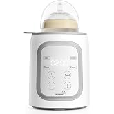 Grownsy 8-in-1 OG Fast Bottle Warmer with Timer, Gray | Fast &amp; Even Heating, Nutri-Preserve, Safe Material, Precise Temp, Easy Operation, Multi-Use Bottle Warmer for All Feed Stages