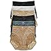 Angelina 6-Pair High-Waisted Lace Accented Boxer Briefs, #915 3X