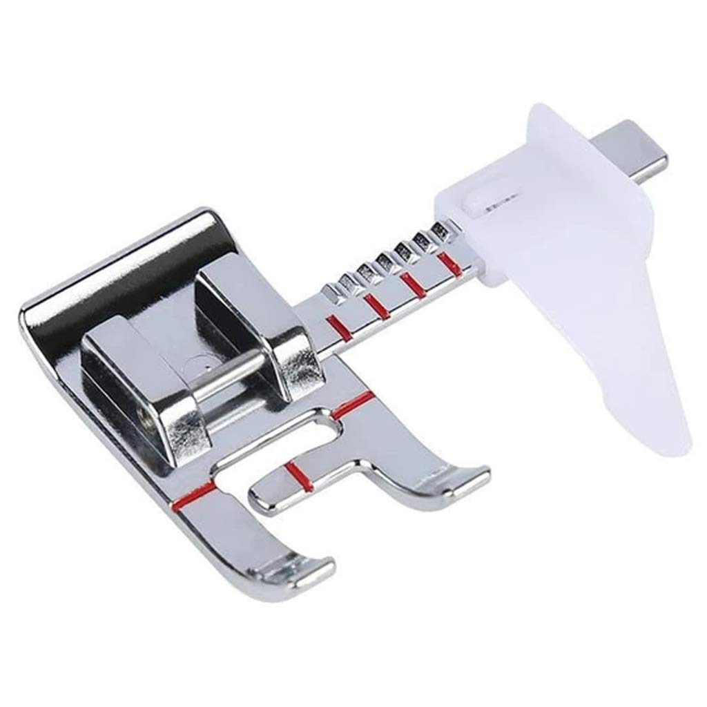 ele ELEOPTION Adjustable Guide Sewing Machine Presser Foot Fits for Low Shank Domestic Sewing Machine, Snapping On Brother, Babylock, Singer, Janome, Juki, Fixed Gauge Foot Sewing Machine Presser Feet