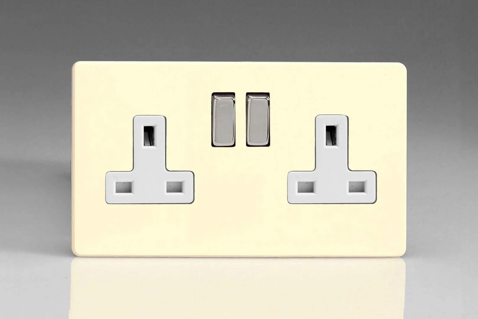 Varilight Switch, Metal, White Chocolate