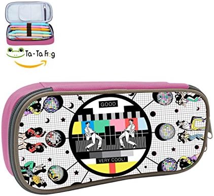 ERNIU Unique figure Style Pencil Case, Homecube Large CapacityPouch Durable Students Stationery Two Big Pockets With Double Zipper