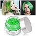 HailiCare Green Hair Wax 4.23 oz, Professional Green Hair Wax, Natural Matte Hairstyle Hair Dye Wax for Party, Cosplay (Upgrade Glass Jar)