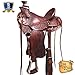 16″ Western Horse Saddle Leather Wade Ranch Roping Mahogany Hilasonthumb 1