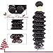 Golden Rule Hair 3 Bundles Virgin Brazilian Hair Deep Wave Human Hair Extensions Unprocessed Human Hair Weave Natural Color Can Be Dyed and Bleached (14 16 18)