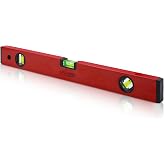 PROMAKER 18 inch Level, Magnetic Level with 180&deg; 90&deg; 45&deg; bubbles, Shock Resistant, Aluminum Body, Level Tool with Overhead Viewing for Comfortable read PRO-NV030