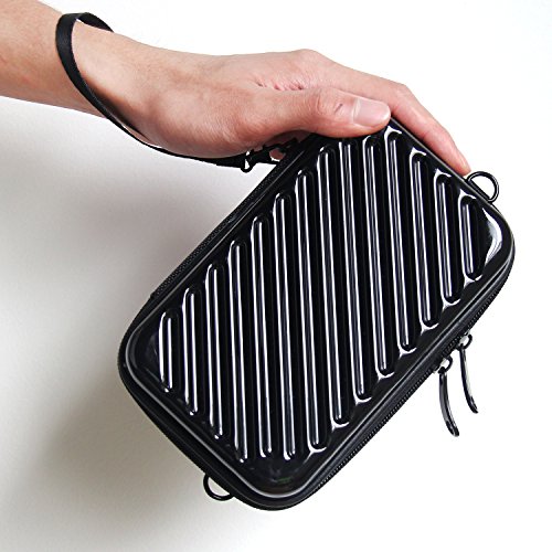 Hltd 2.5" HDD Hard Drive Bag Travel Storage Carrying Case Bag Pouch for Electronic Computer Cell Phone iPad Accessories USB Cables Power Banks Hard Disk (Black) - Thumbnail 6