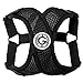 Gooby - Comfort X Step-in Harness, Choke Free Small Dog Harness with Micro Suede Trimming and Patented X Frame, Black, Small