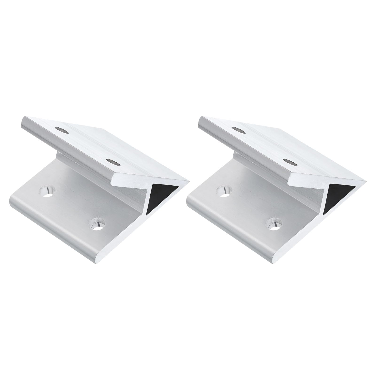 uxcell 2Pcs 45 Degree Angle Aluminum Profile Corner Brackets, Corner Brace Joint Connectors for 6060 Series (Silver Tone) — image 1