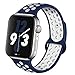 OriBear Compatible for App le Watch Band 44mm 42mm, Breathable Sporty for iWatch Bands Series 4/3/2/1, Watch Nike+, Various Styles and Colors for Woman and Man(M/L,Blue-White)
