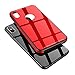 KADES Compatible for iPhone X Case Protective Tempered Glass Case with Premium Shockproof and Anti-Scratch Phone Case Compatible for Apple iPhone X - Red