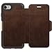 OTTERBOX STRADA SERIES Case for iPhone SE (2nd gen - 2020) and iPhone 8/7 (NOT PLUS) - Retail Packaging - ESPRESSO (DARK BROWN/WORN BROWN LEATHER)