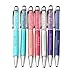 Pack of 20 Personalized 2 in 1 Gift Ballpoint Pens, Slim Capacitive Stylus & Black Ink Pens for iPhone 7, iPad, Tablets and other Touch Screen Devices, Engraved FREE (Mixed colors)