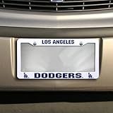 Los Angeles Dodgers Official MLB 12 inch x 6 inch Plastic License Plate Frame by Rico Industries