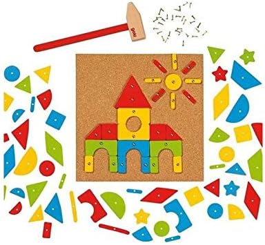 Goki Jeu De Construction Bricolage Marteau Et Set De Clous 118 Pieces Enfant 5 Ans Amazon Fr Jeux Et Jouets