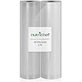 NutriChef Vacuum Sealer Bags 8x50 Rolls 2 pack for Food Saver, Seal a Meal, NutriChef, Weston. Commercial Grade, BPA Free, He