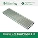 FilterBuy Bissell Style 8 & 14 Lift-Off Bagless Compatible Filter, Part# 3091. Designed by FilterBuy to fit All Bissell PetHair Eraser & Bissell Velocity Dual Cyclonic Upright Vacuum Cleaners
