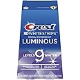 Crest 3D Whitestrips Luminous Levels 9 Whiter Teeth Whitening Kit, 10 Treatments, 20 Count
