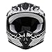XFMT DOT Youth Kids Motocross Offroad Street Dirt Bike Helmet Youth Motorcycle ATV Helmet with Goggles Gloves Black Skull L